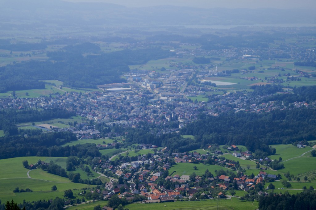 View of Hinwil from Bachtel