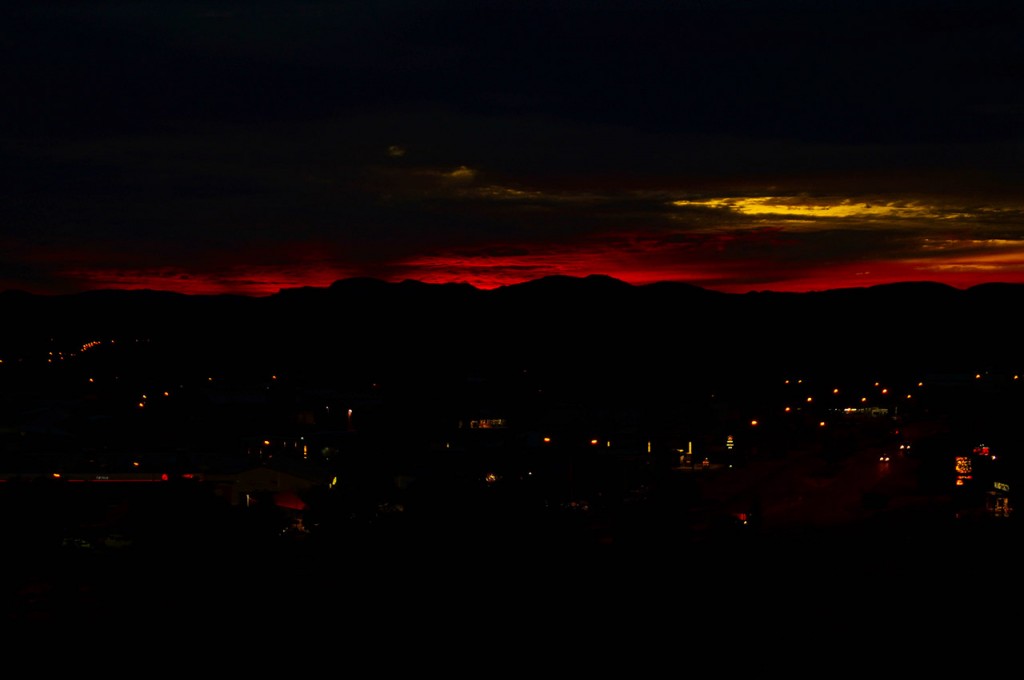 Blood Red Sunset Anzac Hill