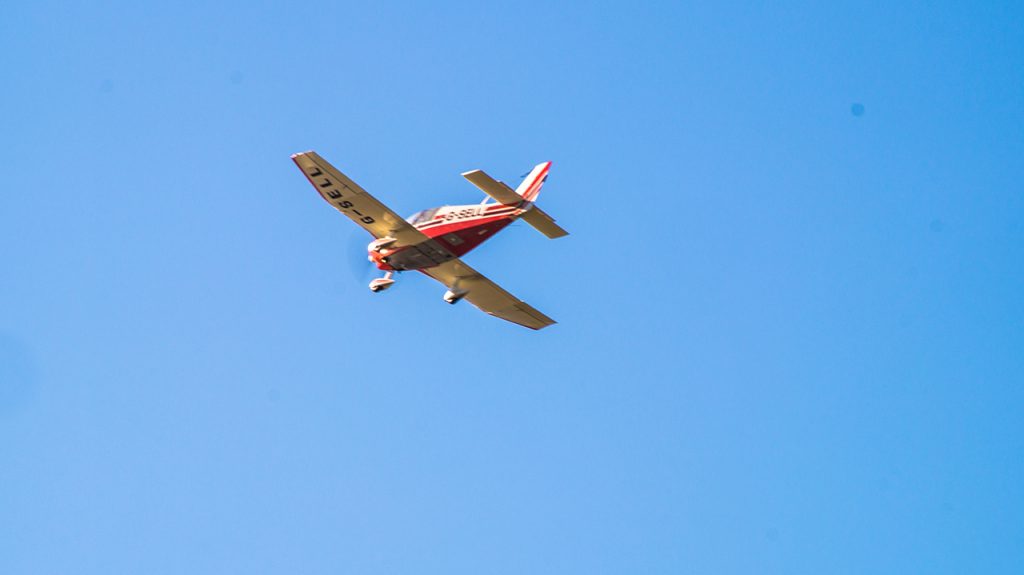 Planes flying Blithfield Reservoir