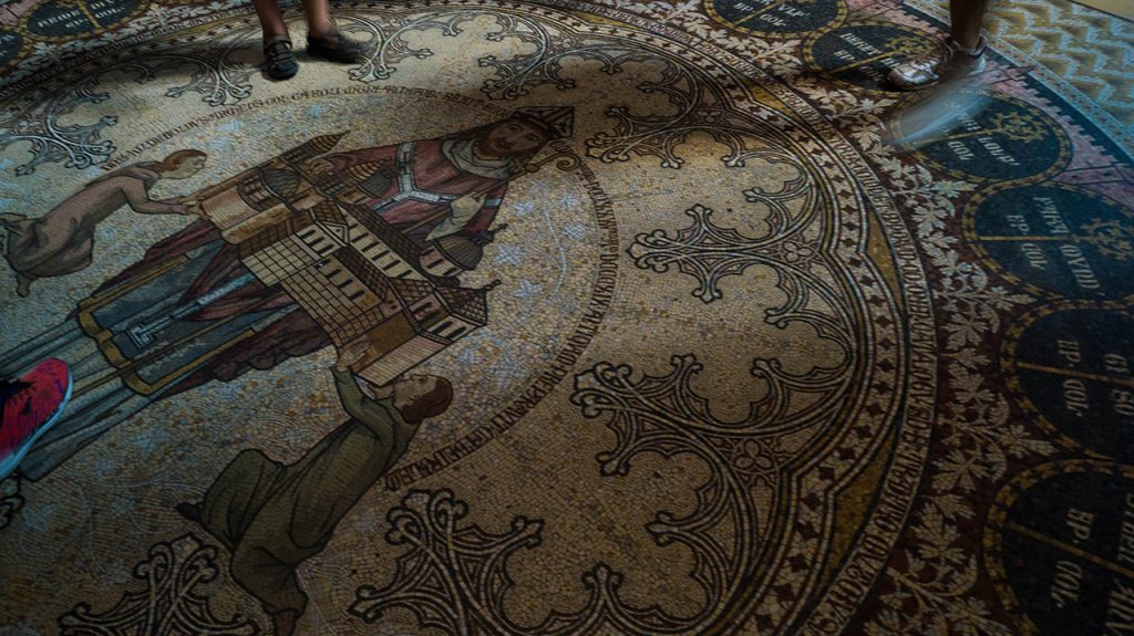 Mosaic floor Koeln Cathedral Cologne