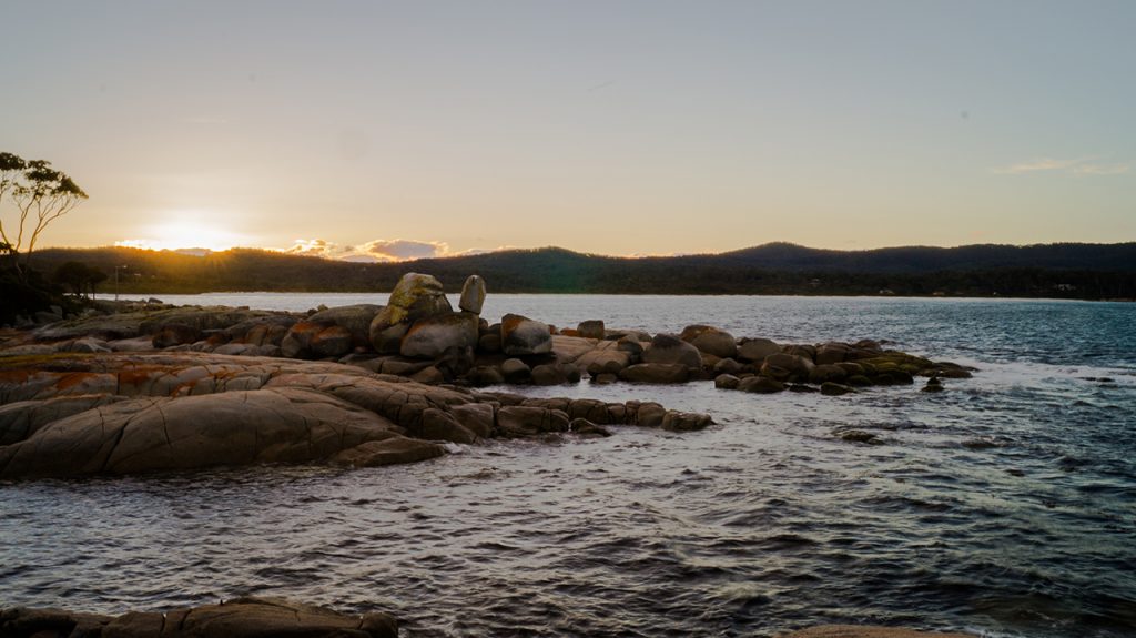 the Bay of Fires in Tasmania