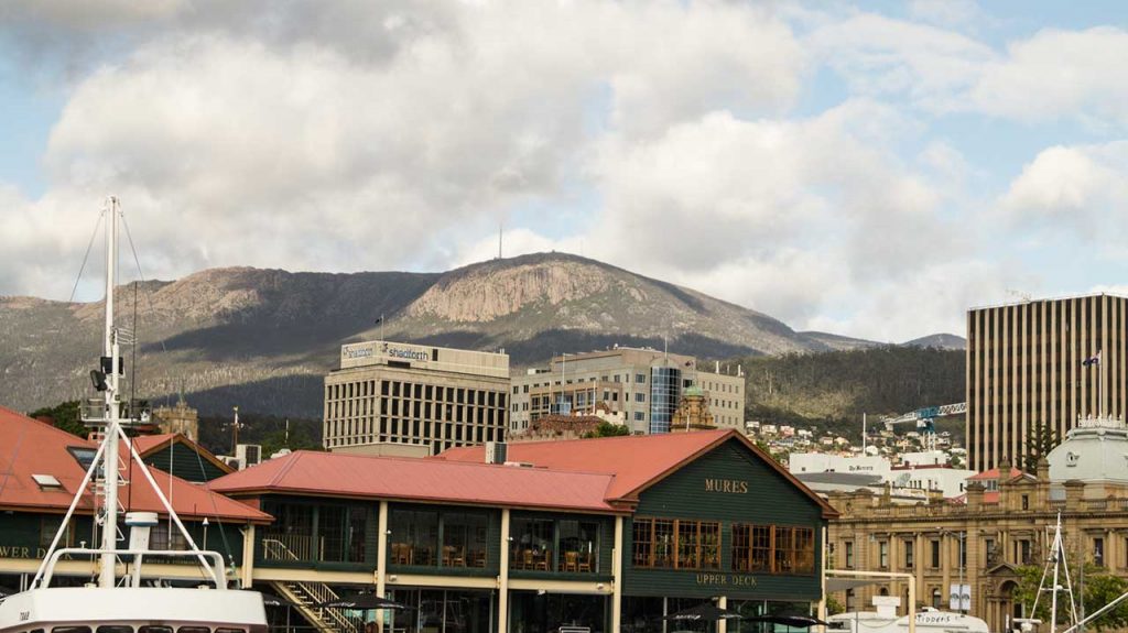 Mount Wellington seen from Hobart