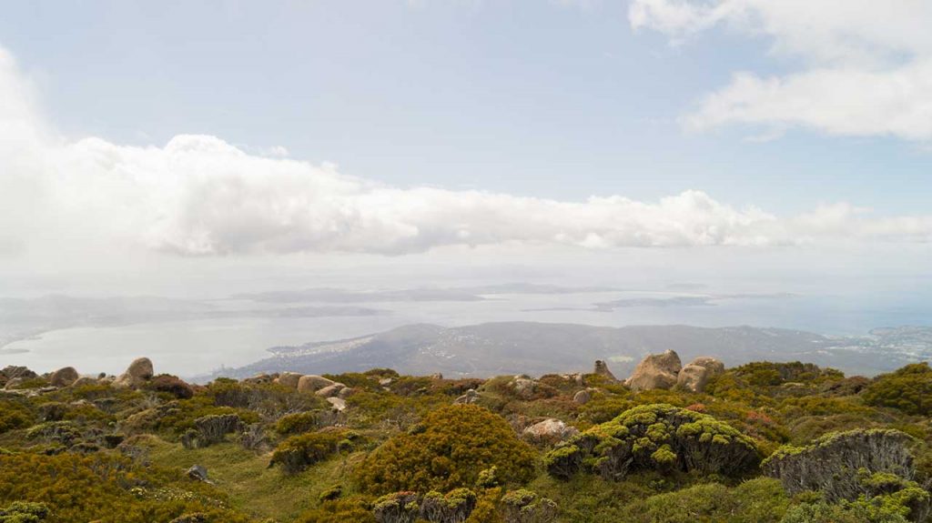 View at the top of Mount Wellington