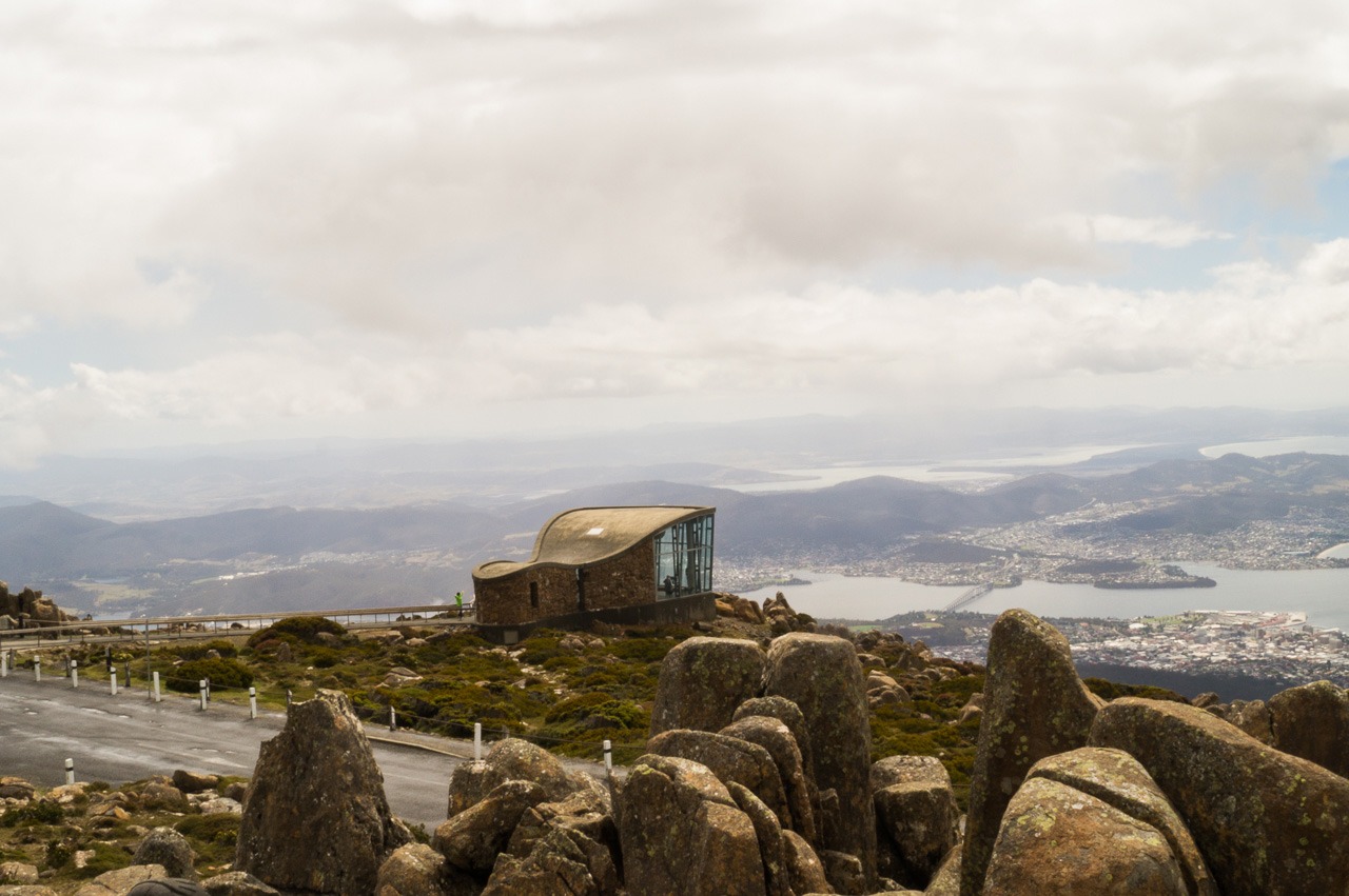 View from the top of mount wellington