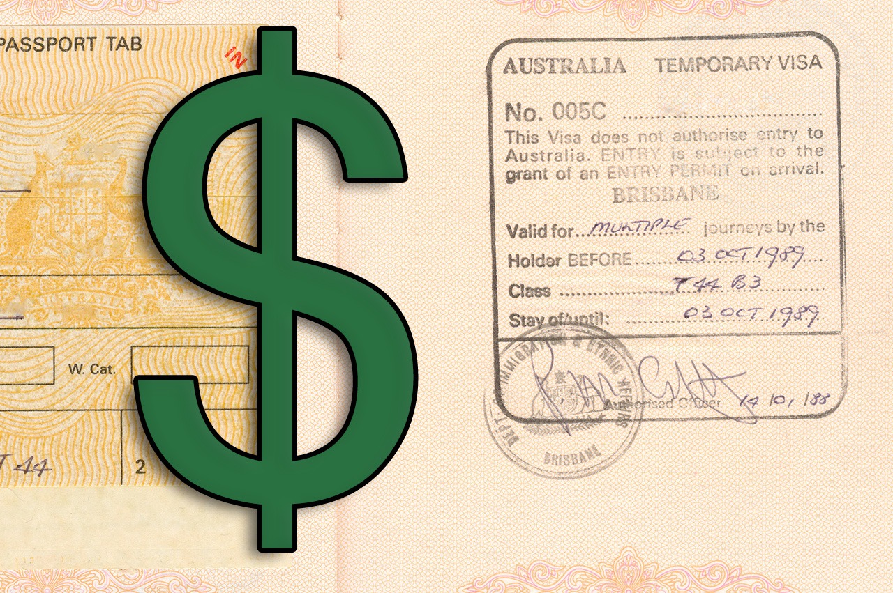 Australia working holiday visa fees